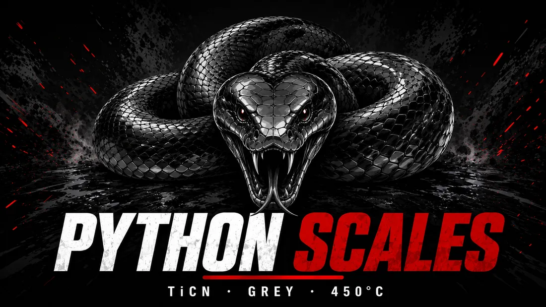 Python Scales — Crystallume TiCN coating