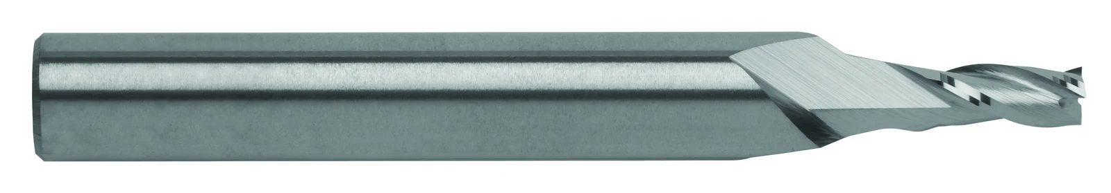 RobbJack C8-301-04 three flute C-2 grade carbide end mill on 1/4 inch shank