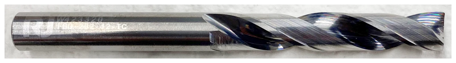 RobbJack FBD 2-flute flat bottom drill with thru-coolant, laser-marked shank