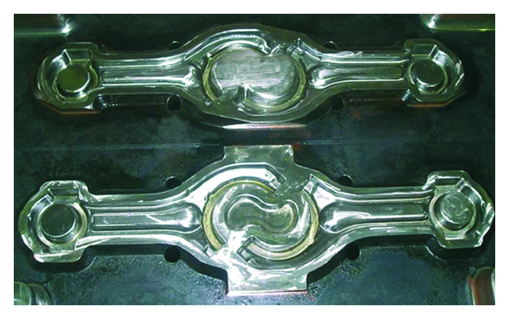 Forging die cavities finished with HM Series multi-flute end mills