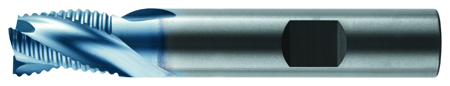 RobbJack STR Series Super Tuffy grade carbide Ruffer roughing end mill with T-Process honed edges
