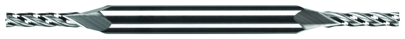 RobbJack T6 Series double-ended Tuffy grade carbide end mill on a 3/16 inch shank