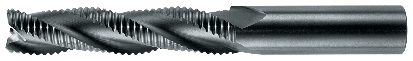 RobbJack WRU-303 three flute rougher solid carbide upshear router with serrated roughing profile