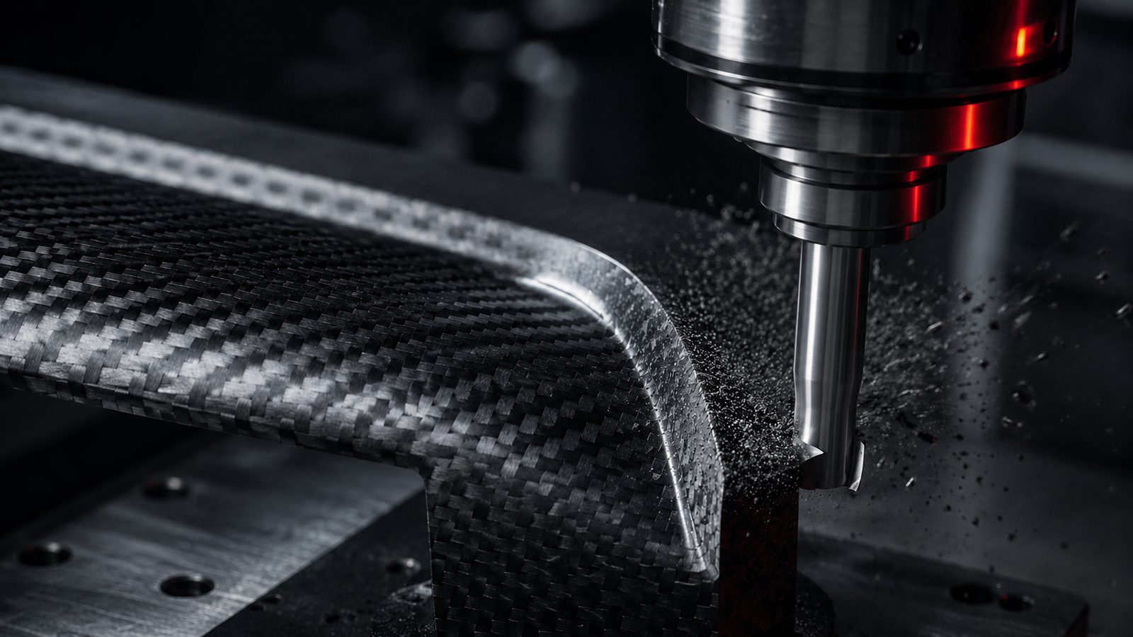 Composites — RobbJack tooling machining a precision part