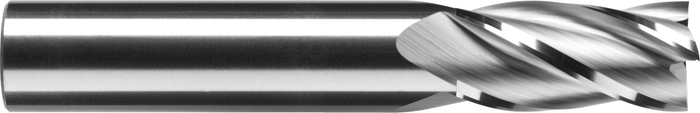 4 Flute Standard Length C-2 Grade Carbide End Mill — C1-401-02