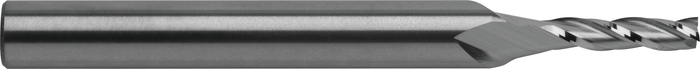 3 Flute Standard Length C-2 Grade Carbide End Mill on 1/4" Dia. Shank — C8-303-06
