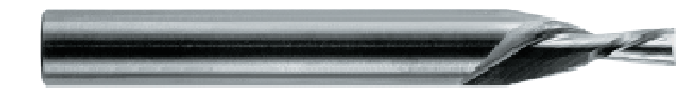 2 Flute Stub Length Downshear Solid Carbide Spiral Router on 1/4" Dia. Shank — CD8-201-04