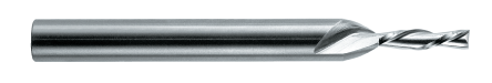 2 Flute Regular Length Downshear Solid Carbide Spiral Router on 1/4" Dia. Shank — CD8-203-04