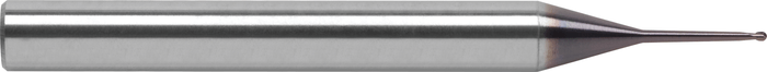 2 Flute Ball End Extended Length Die/Mold Carbide End Mill with Extended Draft — DM-204-02