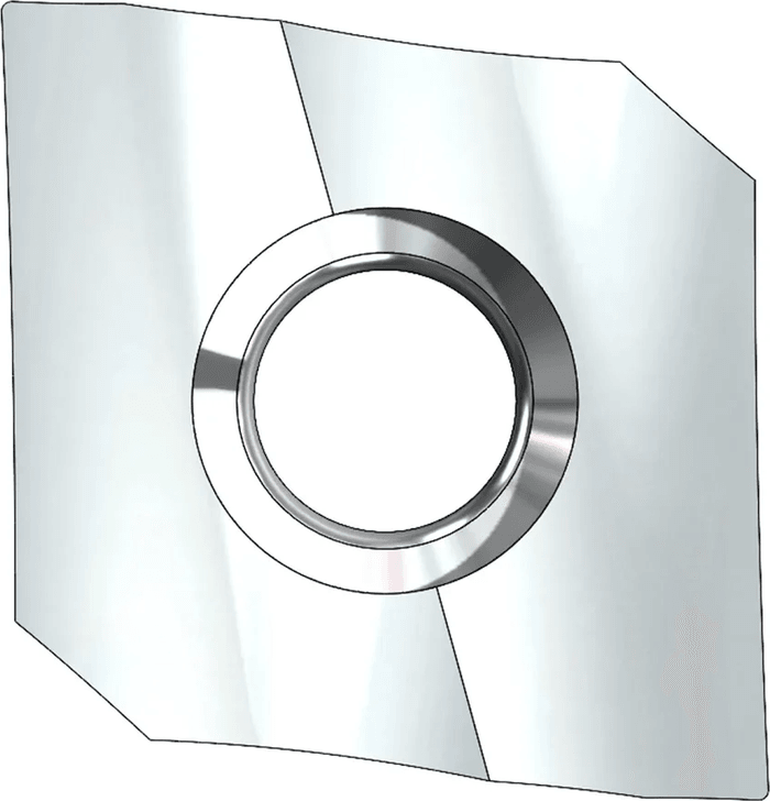 Inserts for Aluminum Polished Flute use in AIC Indexable Face Mill Body — INS-AL-010