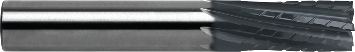 6 Flute Standard Length Metric Carbide Composite Router — MCE-602-06