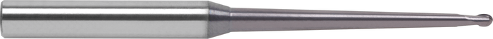 2 Flute Ball End Extended Length Metric Die/Mold Carbide End Mill with Draft — MDM-206-02