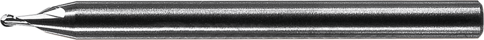2 Flute Ball End Stub Length Metric Tuffy Grade Miniature End Mill — MSS-2-080-BN