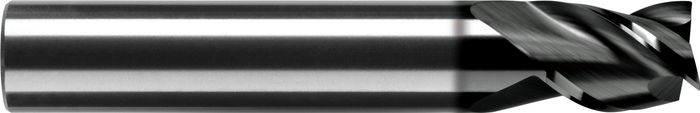 3 Flute Stub Length Metric Super Tuffy Grade Carbide End Mill with Hone — MST-341-06