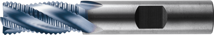 4 Flute Standard Length Metric Super Tuffy Grade Carbide Rougher — MSTR-404-10