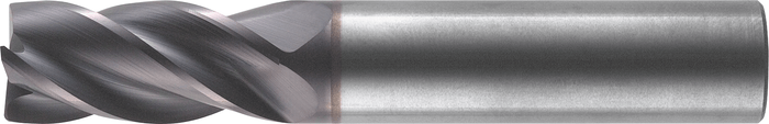 4 Flute Variable Helix Stub Length Solid Carbide End Mill for Steels & Cast Iron — NS-401-06