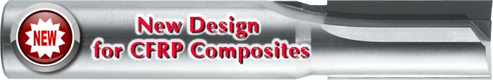 PCD Diamond 2 Flute Router Standard Length Square End Composite Finish Router — PCD-203-12-CF