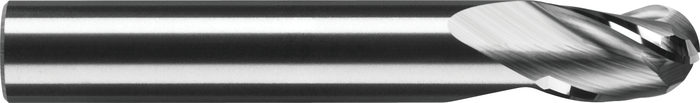 3 Flute Ball End Stub Length Tuffy Grade Carbide End Mill — SB-301-06