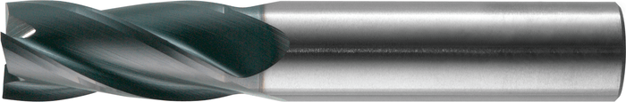 4 Flute Standard Length Super Tuffy Grade Carbide End Mill with Hone — ST-434-04