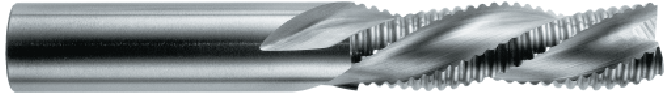 3 Flute Stub Rougher Solid Carbide Downshear Router — WRD-301-16