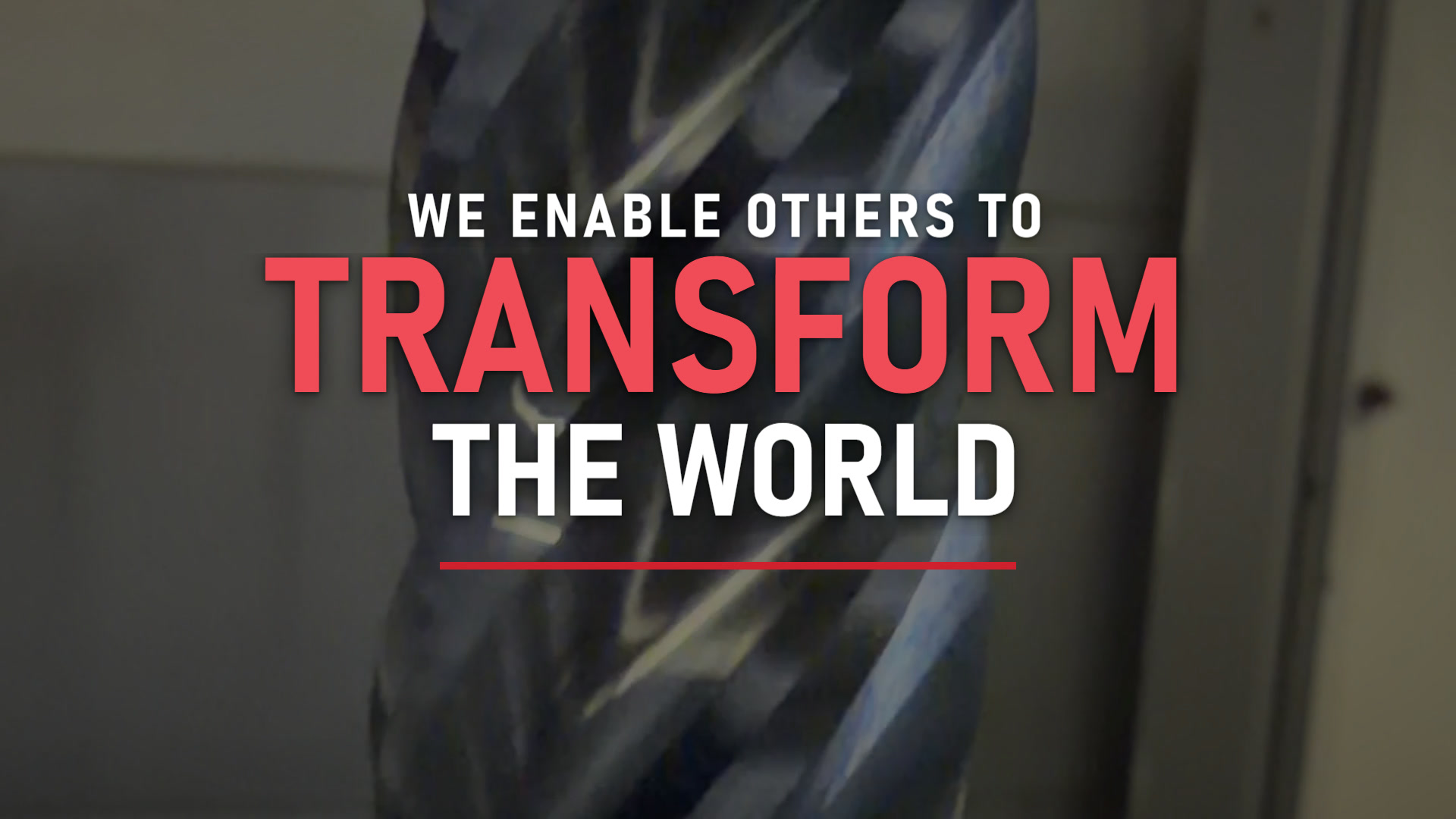 We Enable Others to Transform the World